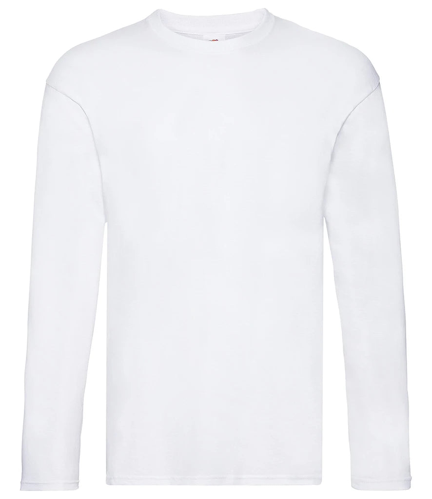 Fruit of the Loom Original Long Sleeve T-Shirt — White