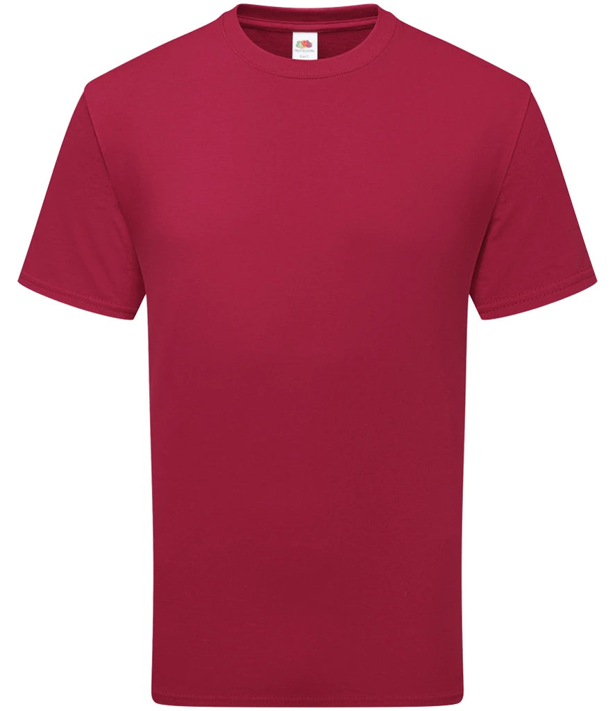 Fruit of the Loom Pure Cotton T-Shirt — Cranberry