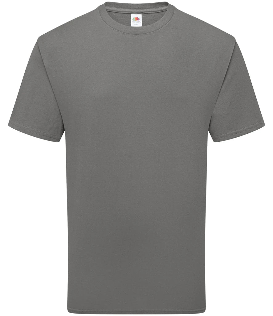 Fruit of the Loom Pure Cotton T-Shirt — Light Graphite