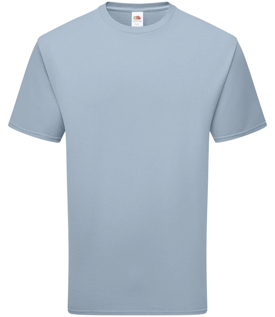 Fruit of the Loom Pure Cotton T-Shirt — Mineral Blue