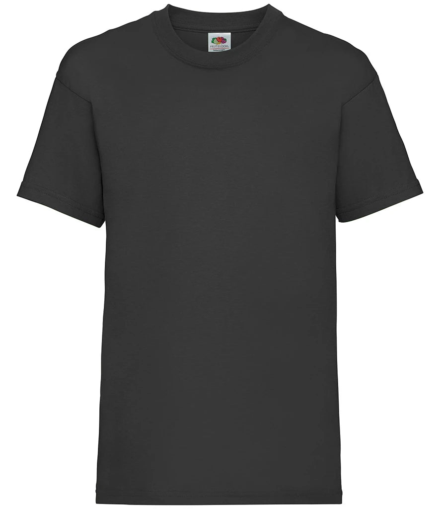 Fruit of the Loom Kids Value T-Shirt — Black