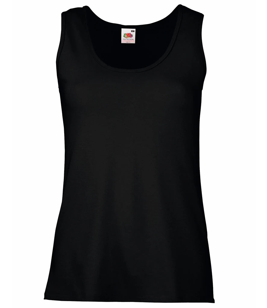 Fruit of the Loom Lady Fit Value Vest — Black