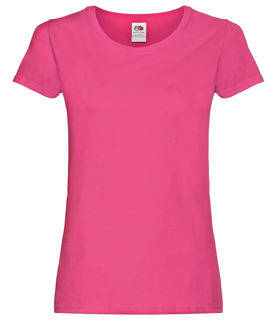 Fruit of the Loom Lady Fit Original T-Shirt — Fuchsia
