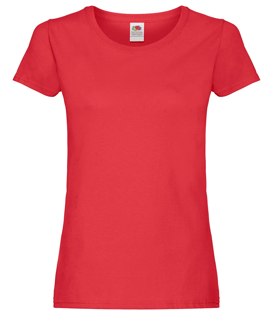 Fruit of the Loom Lady Fit Original T-Shirt — Red