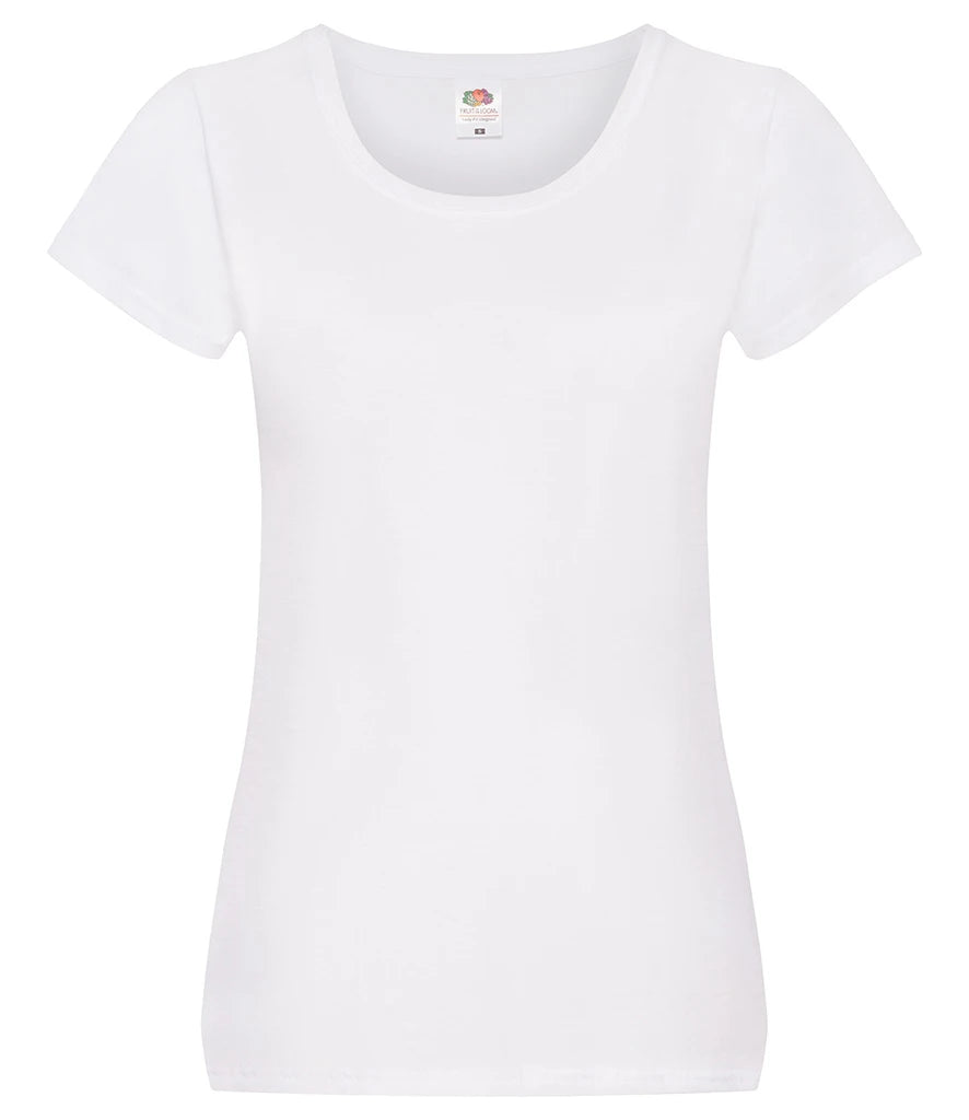 Fruit of the Loom Lady Fit Original T-Shirt — White