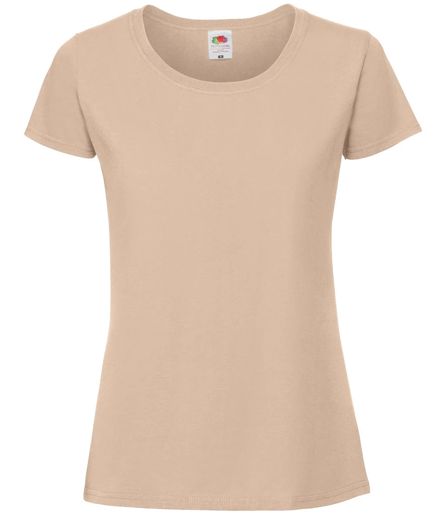 Fruit of the Loom Ladies Iconic 195 T-Shirt — Desert Sand