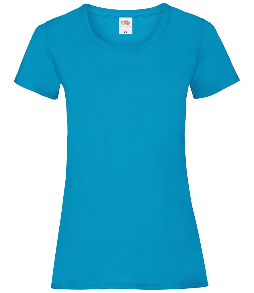 Fruit of the Loom Lady Fit Value T-Shirt — Azure