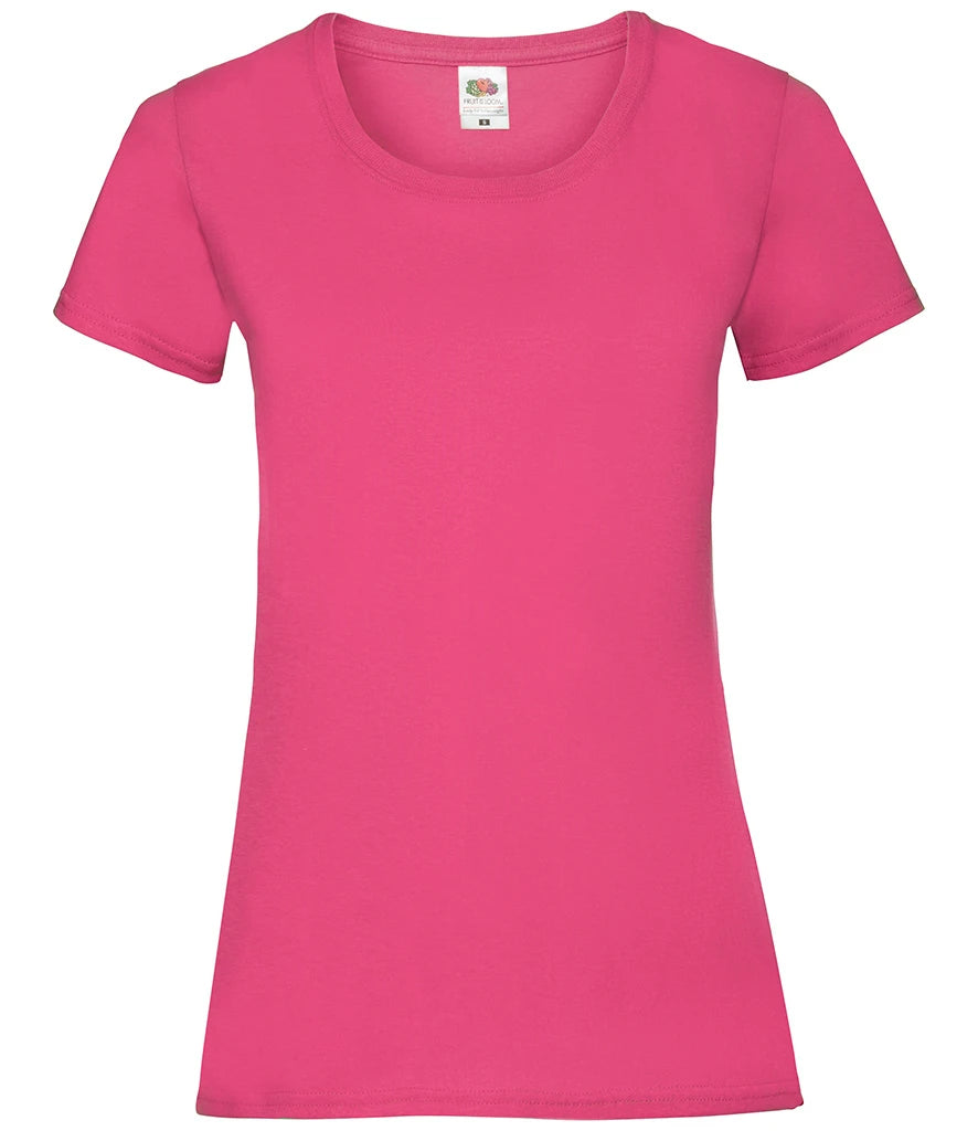Fruit of the Loom Lady Fit Value T-Shirt — Fuchsia