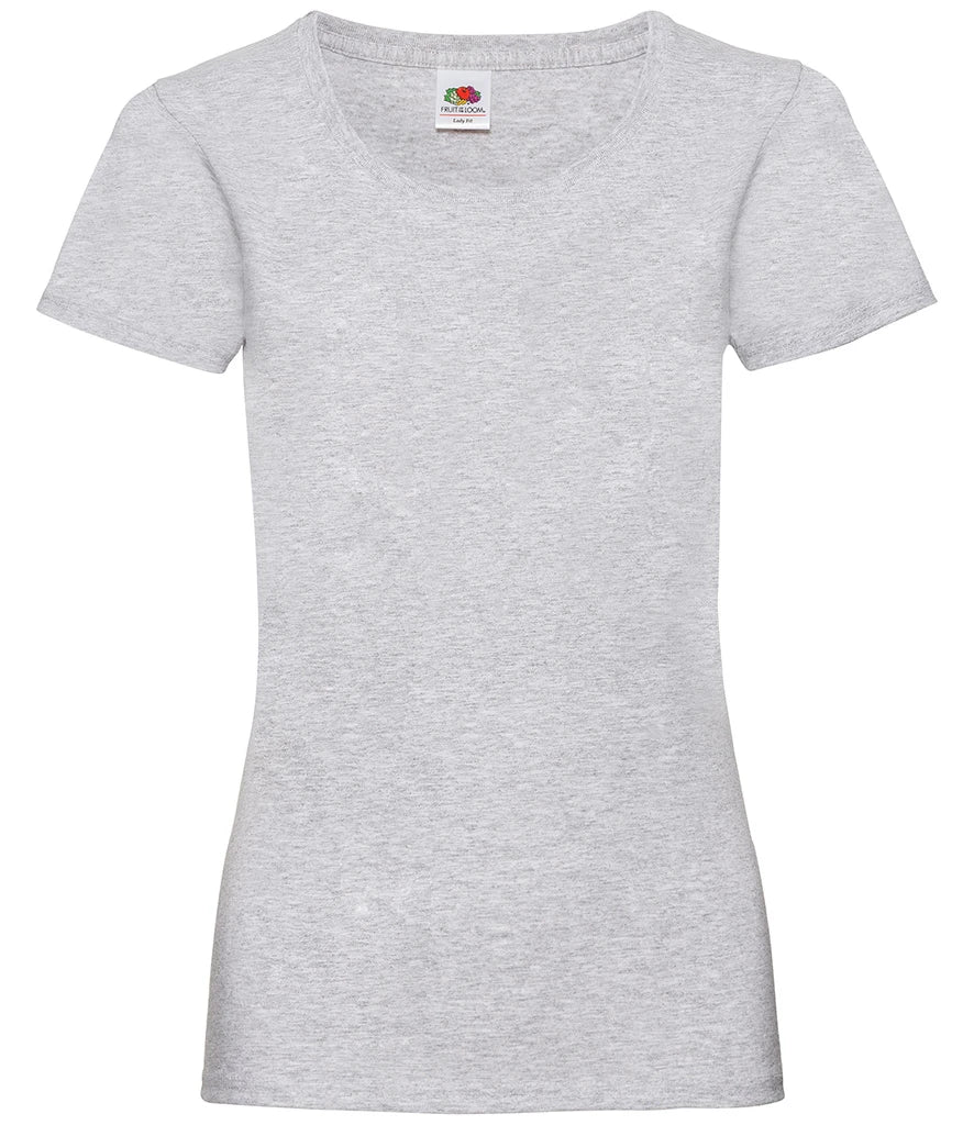 Fruit of the Loom Lady Fit Value T-Shirt — Heather Grey