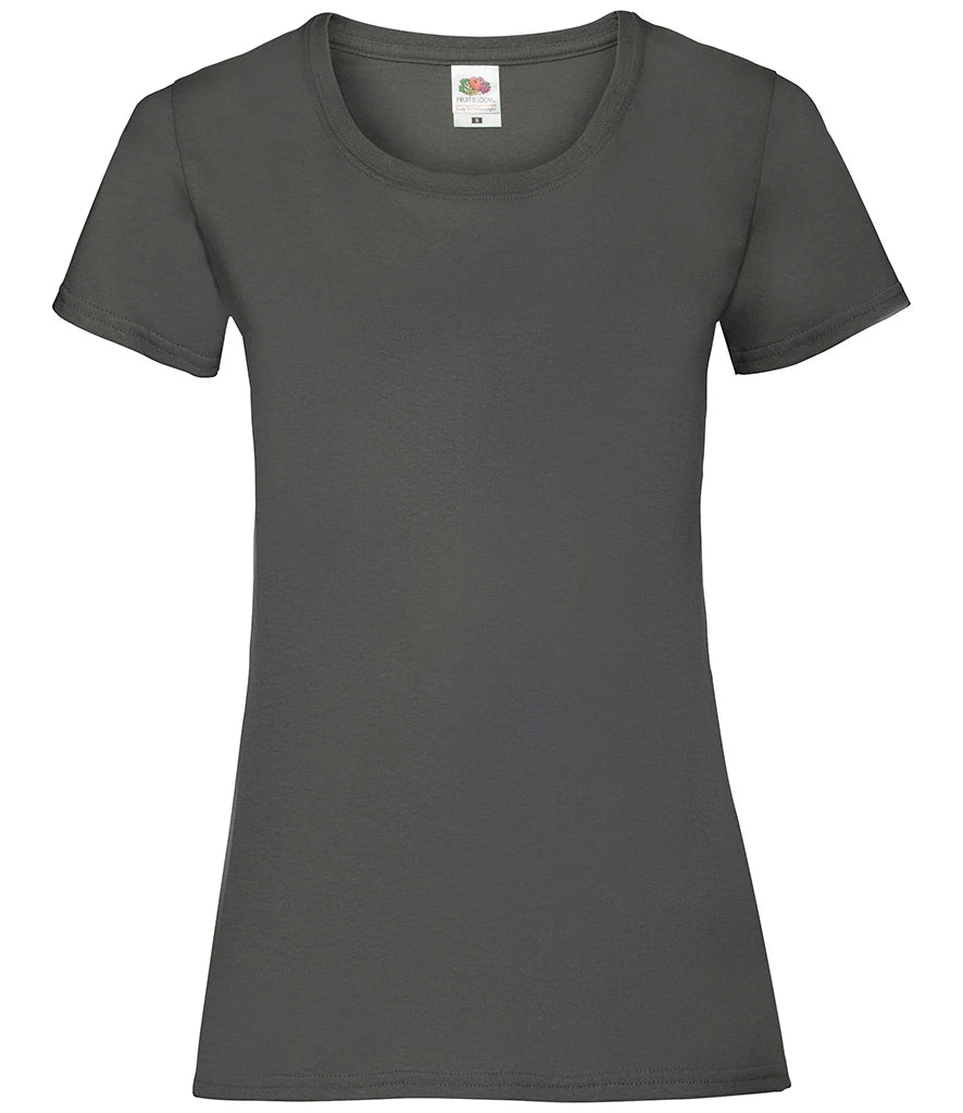 Fruit of the Loom Lady Fit Value T-Shirt — Light Graphite