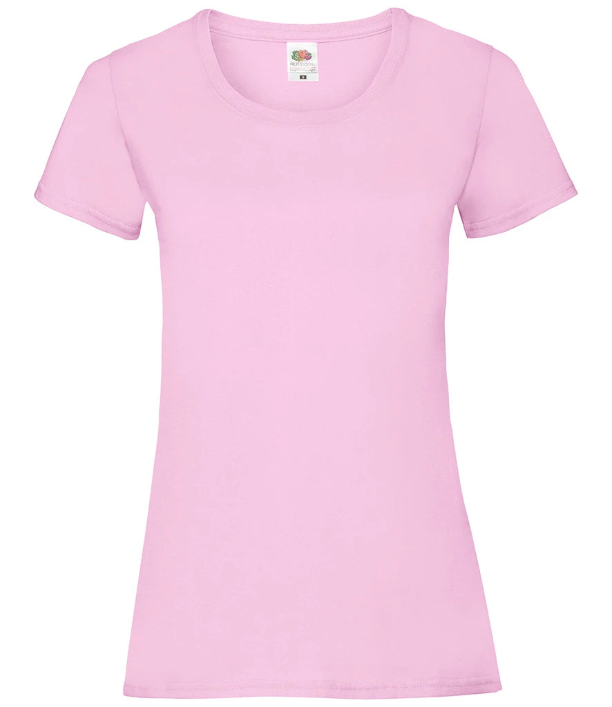 Fruit of the Loom Lady Fit Value T-Shirt — Light Pink