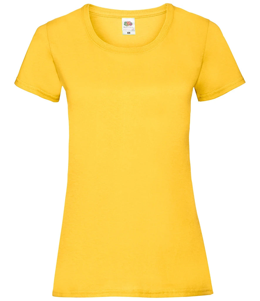 Fruit of the Loom Lady Fit Value T-Shirt — Sunflower