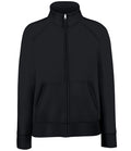 Fruit of the Loom Premium Lady Fit Sweat Jacket — Black