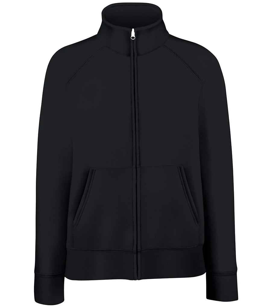 Fruit of the Loom Premium Lady Fit Sweat Jacket — Black