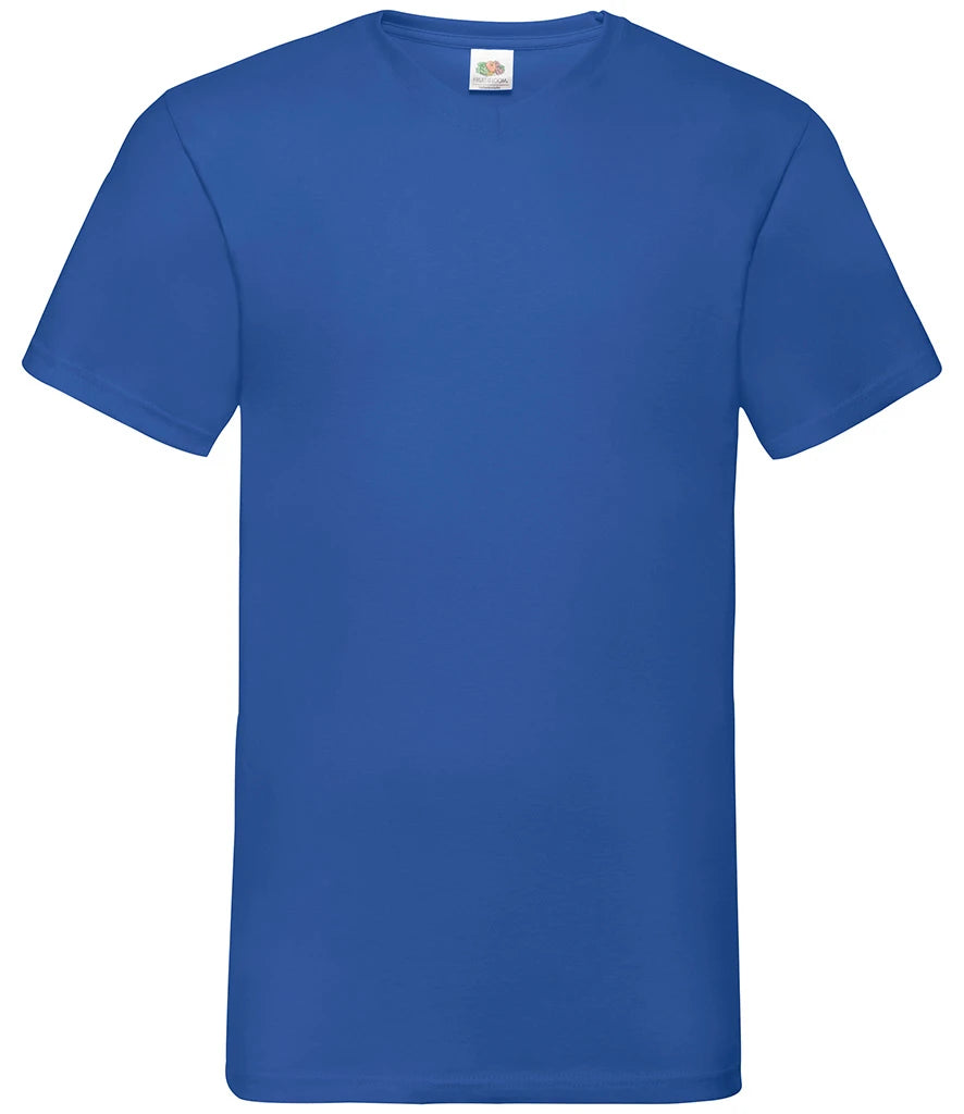 Fruit of the Loom V Neck Value T-Shirt — Royal Blue