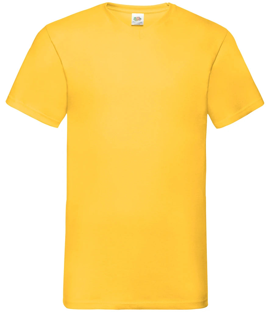 Fruit of the Loom V Neck Value T-Shirt — Sunflower