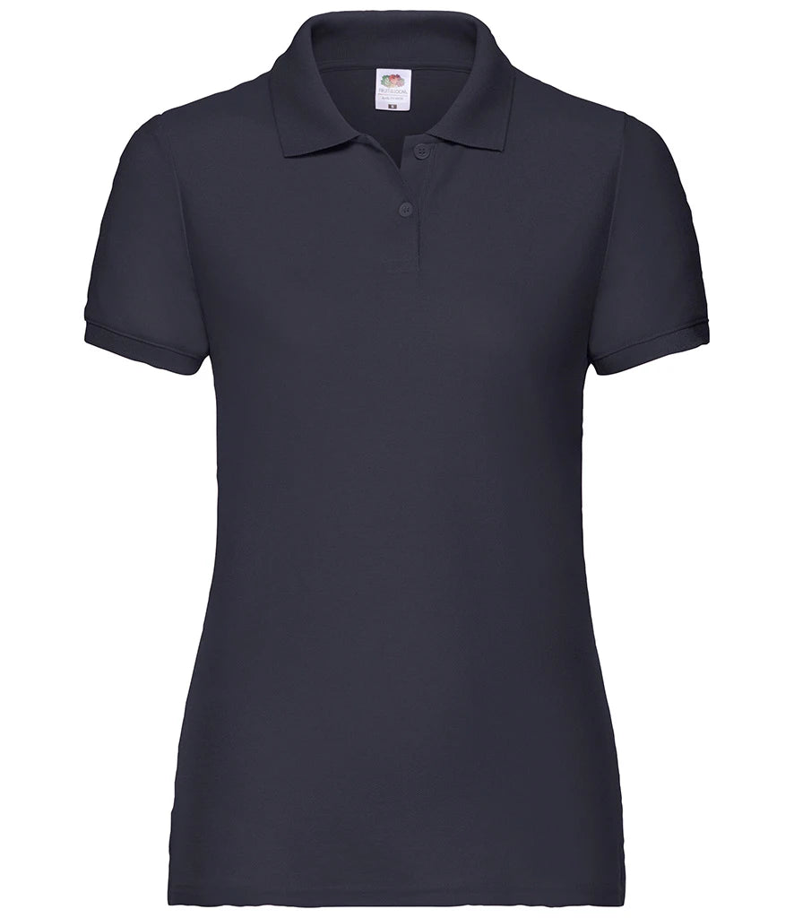 Fruit of the Loom Lady Fit Piqué Polo Shirt — Deep Navy