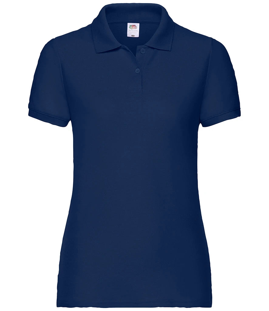 Fruit of the Loom Lady Fit Piqué Polo Shirt — Navy
