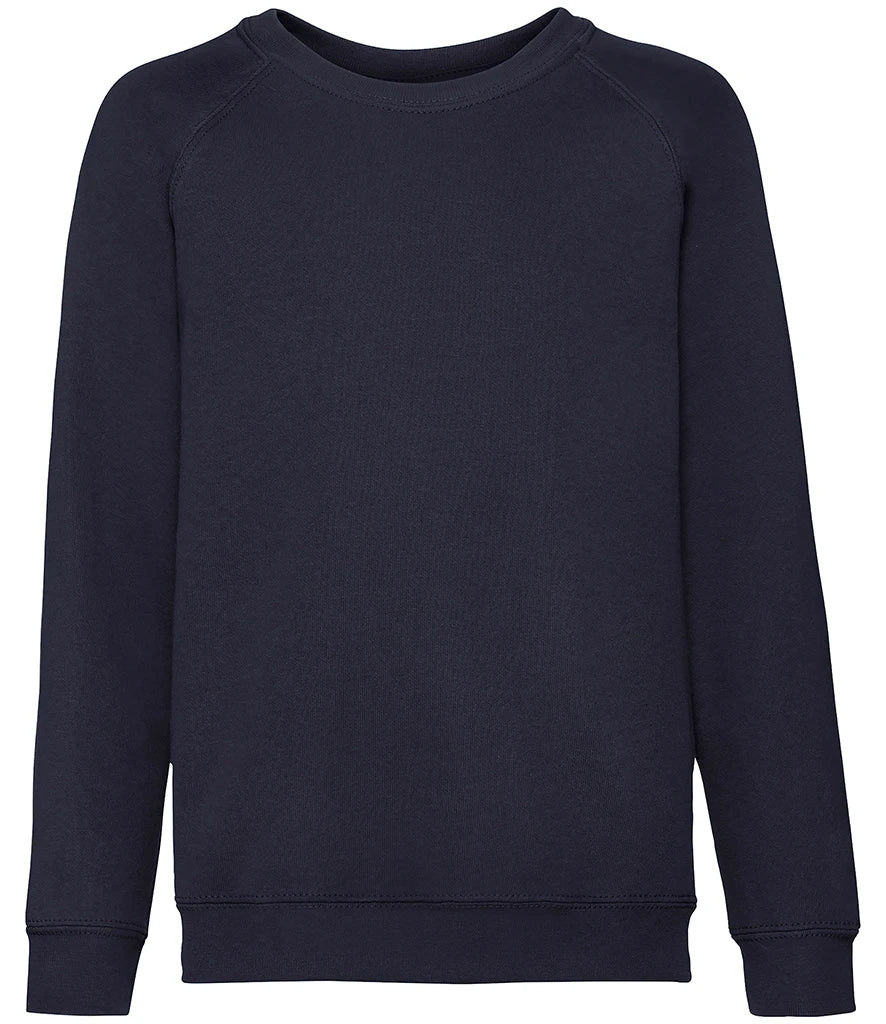 Fruit of the Loom Kids Classic Raglan Sweatshirt — Deep Navy