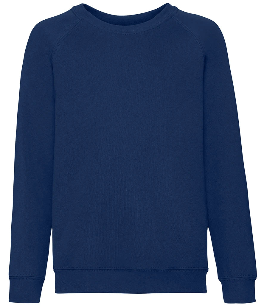 Fruit of the Loom Kids Classic Raglan Sweatshirt — Navy