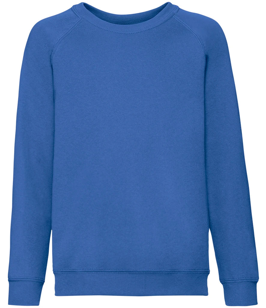 Fruit of the Loom Kids Classic Raglan Sweatshirt — Royal Blue
