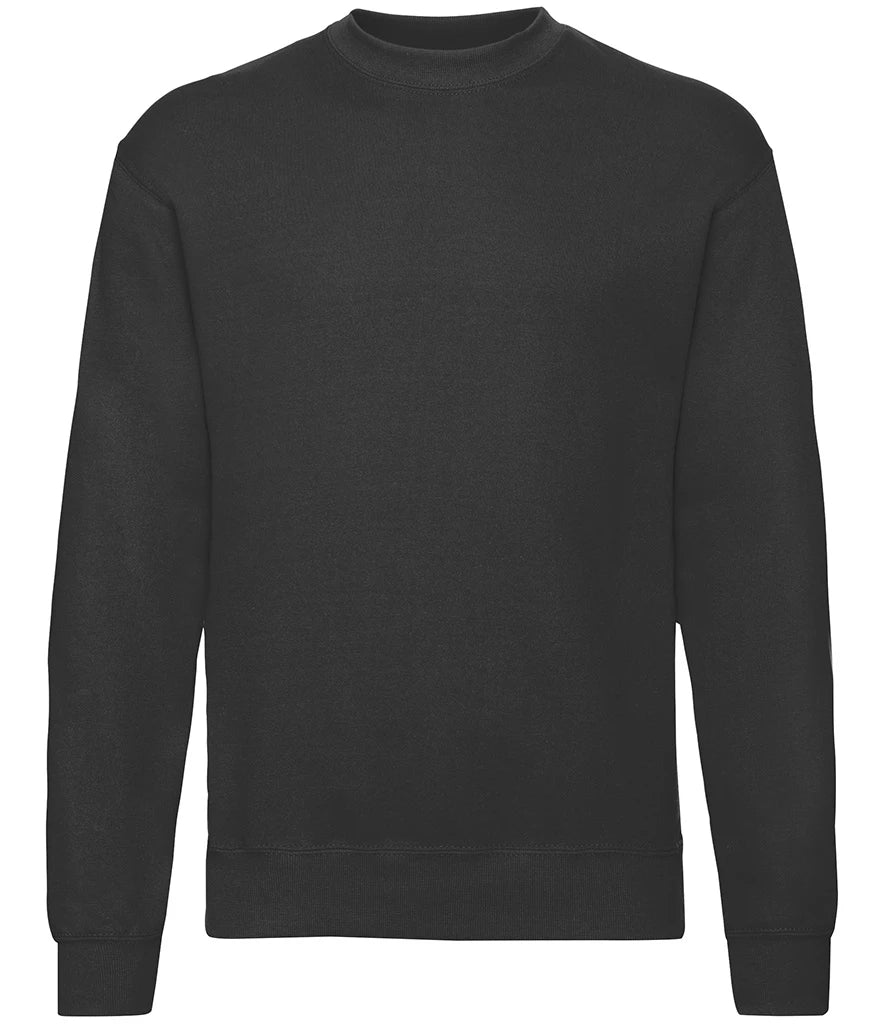 Fruit of the Loom Classic Drop Shoulder Sweatshirt — Black