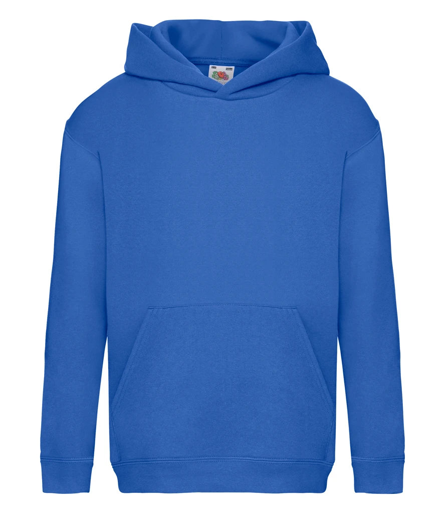 Fruit of the Loom Kids Premium Hooded Sweatshirt — Royal Blue