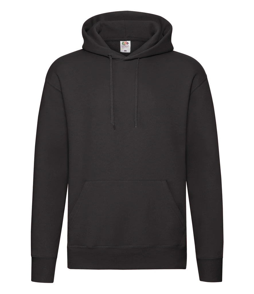 Fruit of the Loom Premium Hooded Sweatshirt — Black