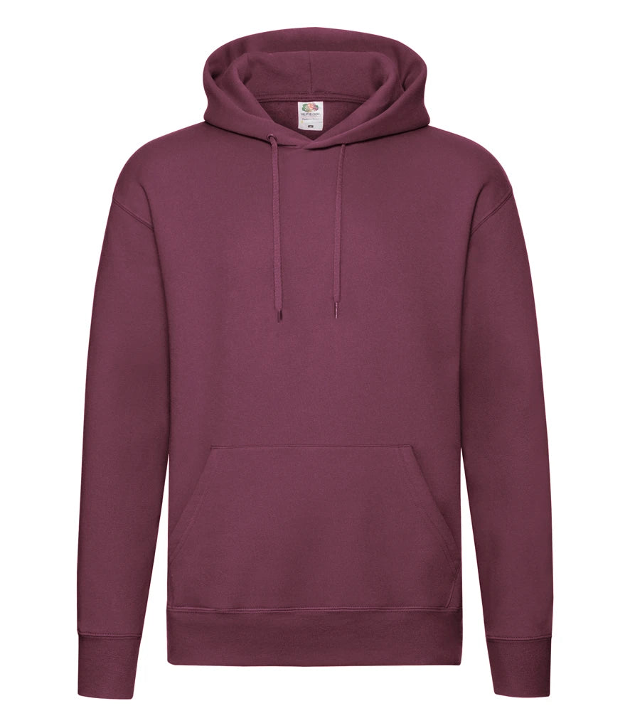 Fruit of the Loom Premium Hooded Sweatshirt — Burgundy