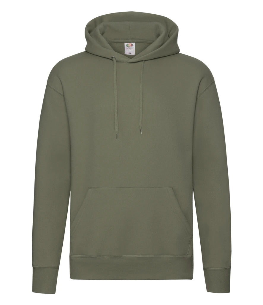 Fruit of the Loom Premium Hooded Sweatshirt — Classic Olive