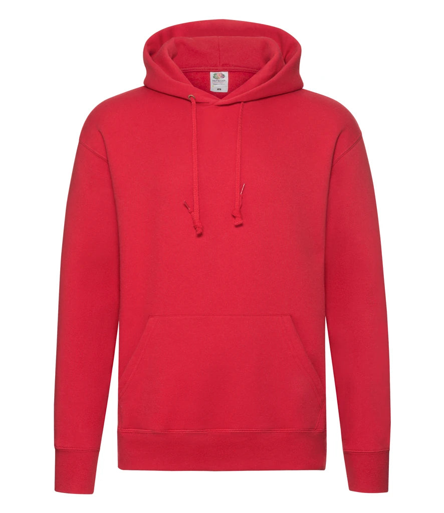 Fruit of the Loom Premium Hooded Sweatshirt — Red