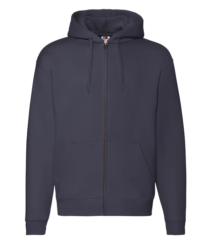 Fruit of the Loom Premium Zip Hooded Sweatshirt — Deep Navy
