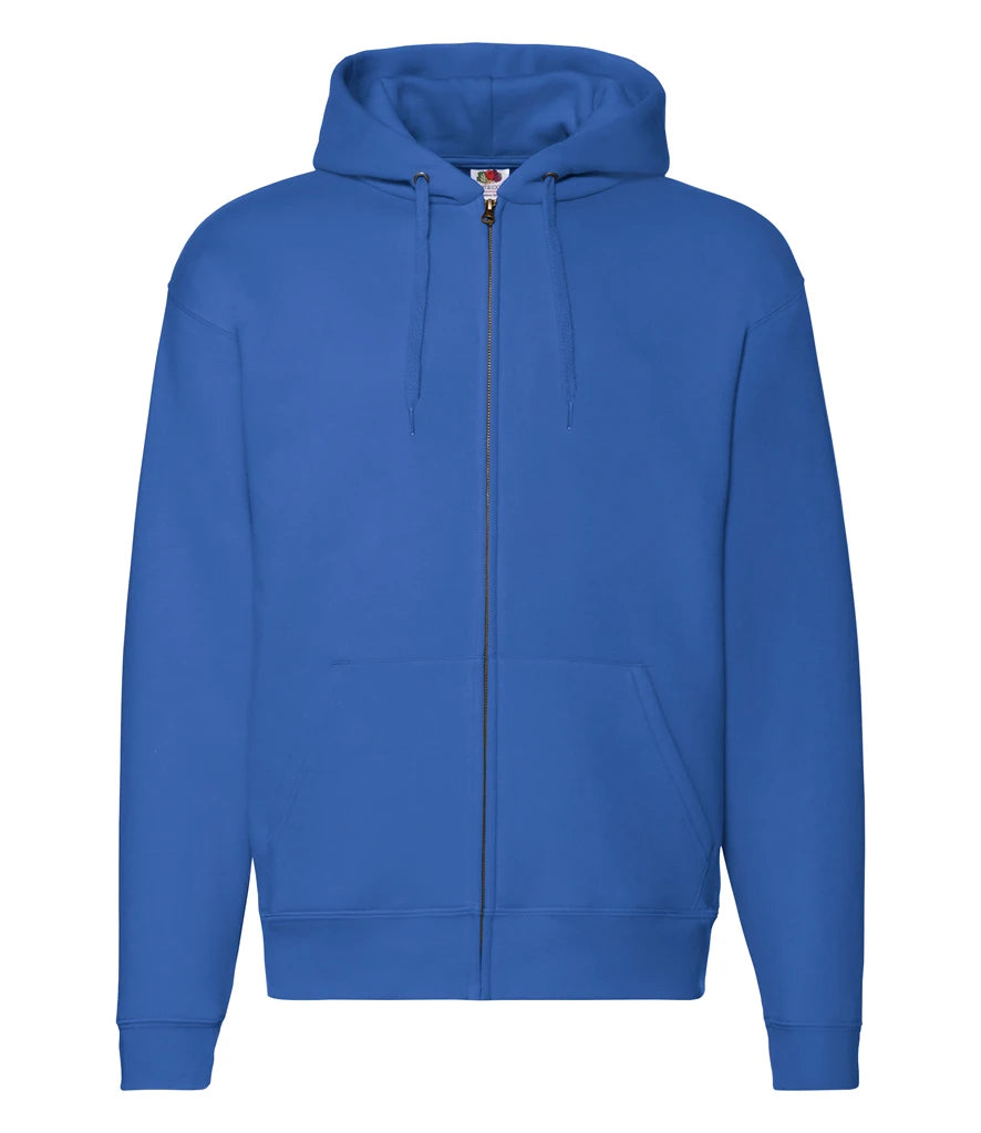 Fruit of the Loom Premium Zip Hooded Sweatshirt — Royal Blue