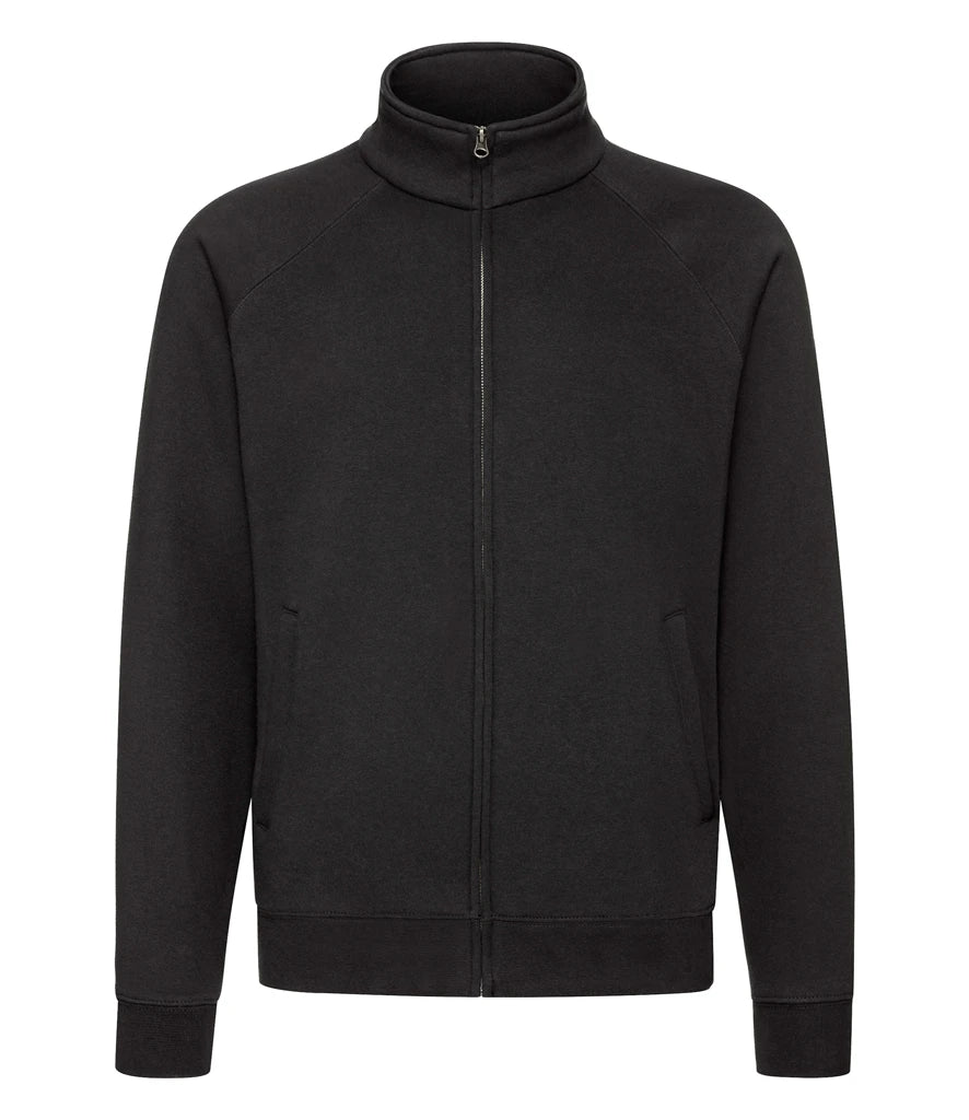 Fruit of the Loom Premium Sweat Jacket — Black