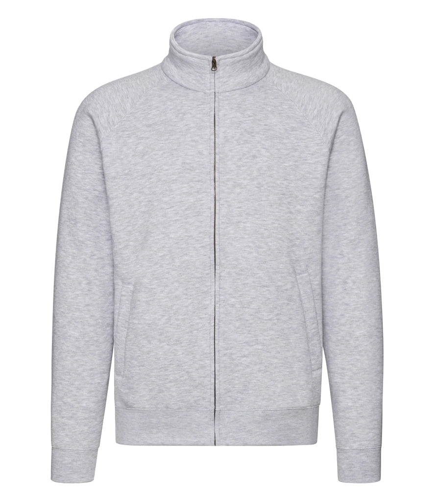Fruit of the Loom Premium Sweat Jacket — Heather Grey