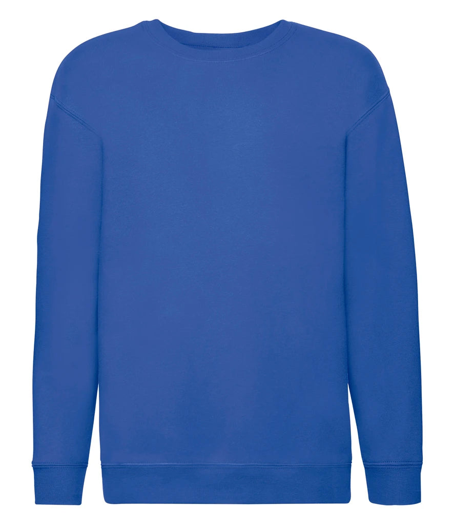 Fruit of the Loom Kids Premium Drop Shoulder Sweatshirt — Royal Blue