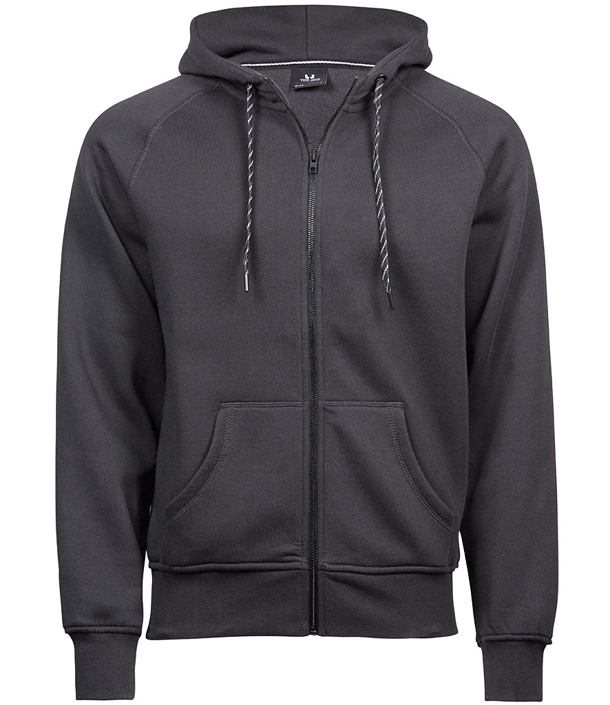 Tee Jays Fashion Zip Hooded Sweatshirt — Dark Grey