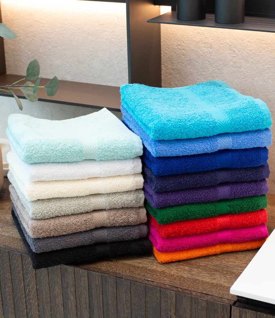 Towel City Luxury Hand Towel — Black