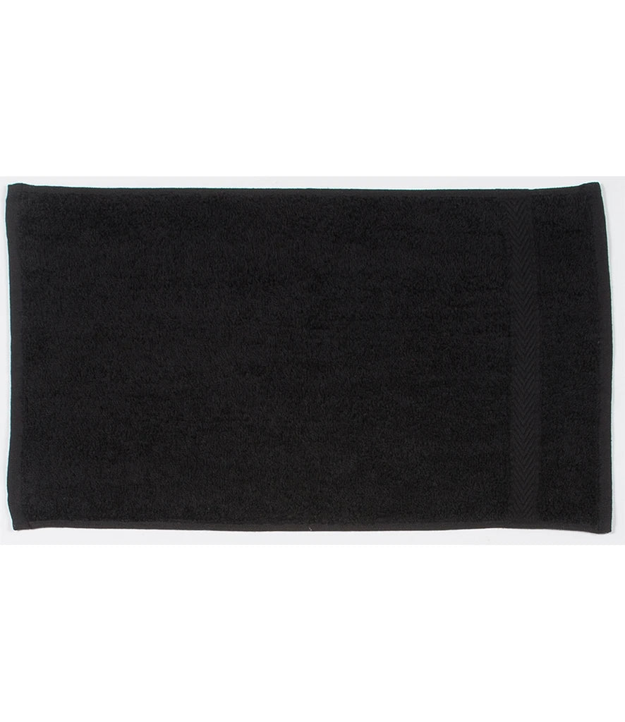 Towel City Luxury Guest Towel — Black