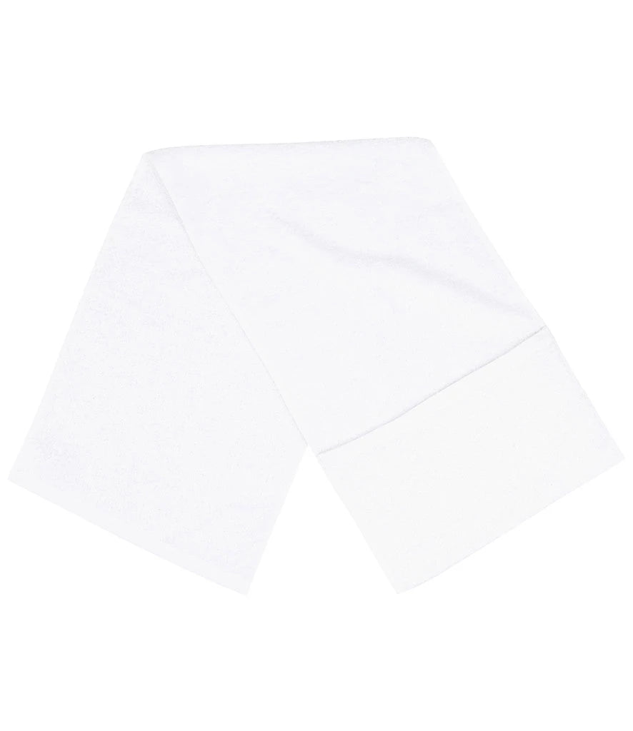 Towel City Luxury Pocket Gym Towel — White