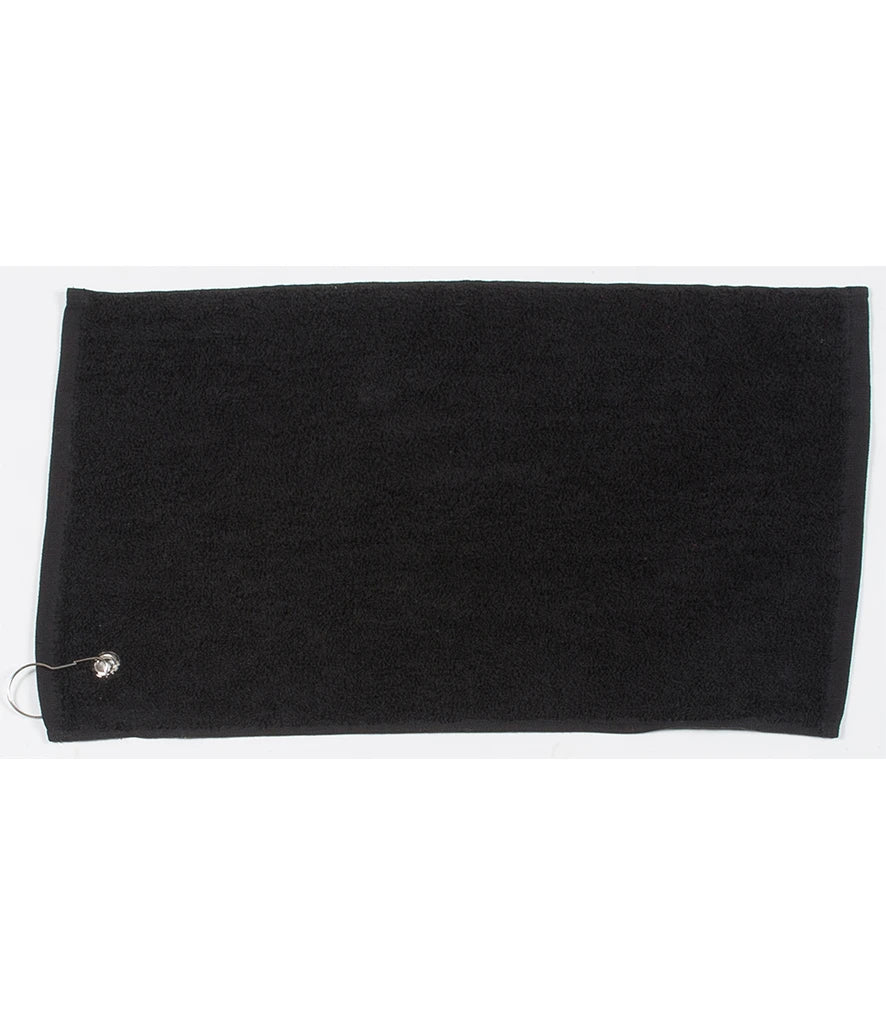Towel City Luxury Golf Towel — Black