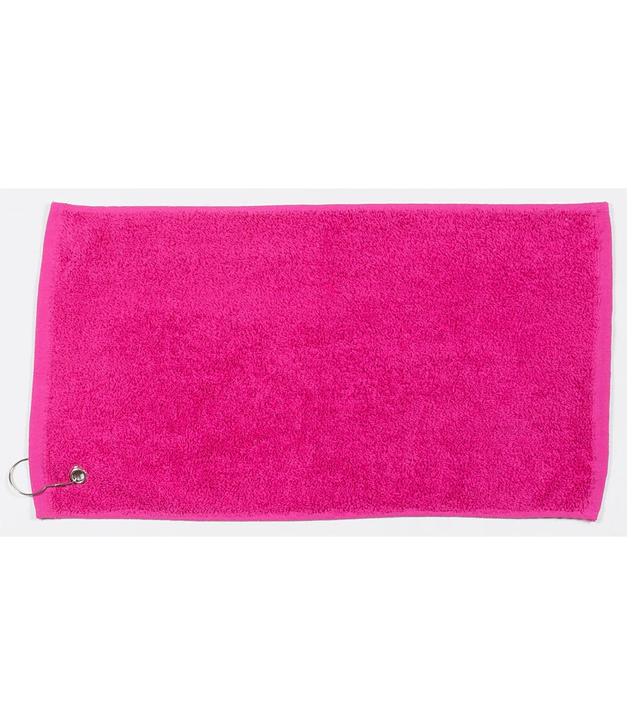 Towel City Luxury Golf Towel — Fuchsia