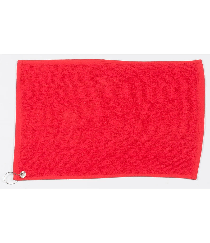 Towel City Luxury Golf Towel — Red