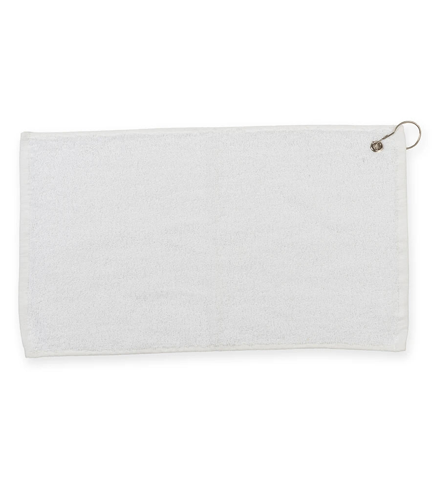 Towel City Luxury Golf Towel — White