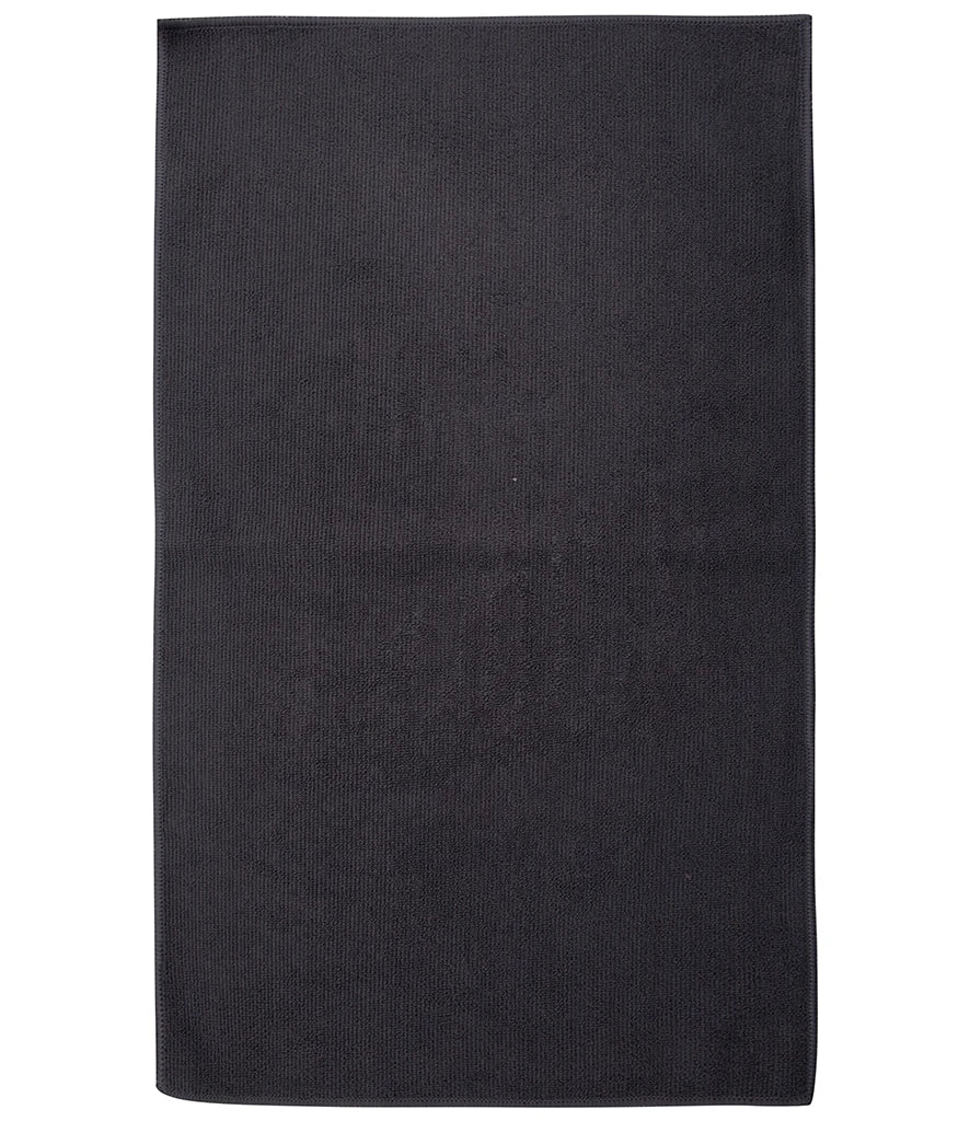 Towel City Microfibre Guest Towel — Steel Grey