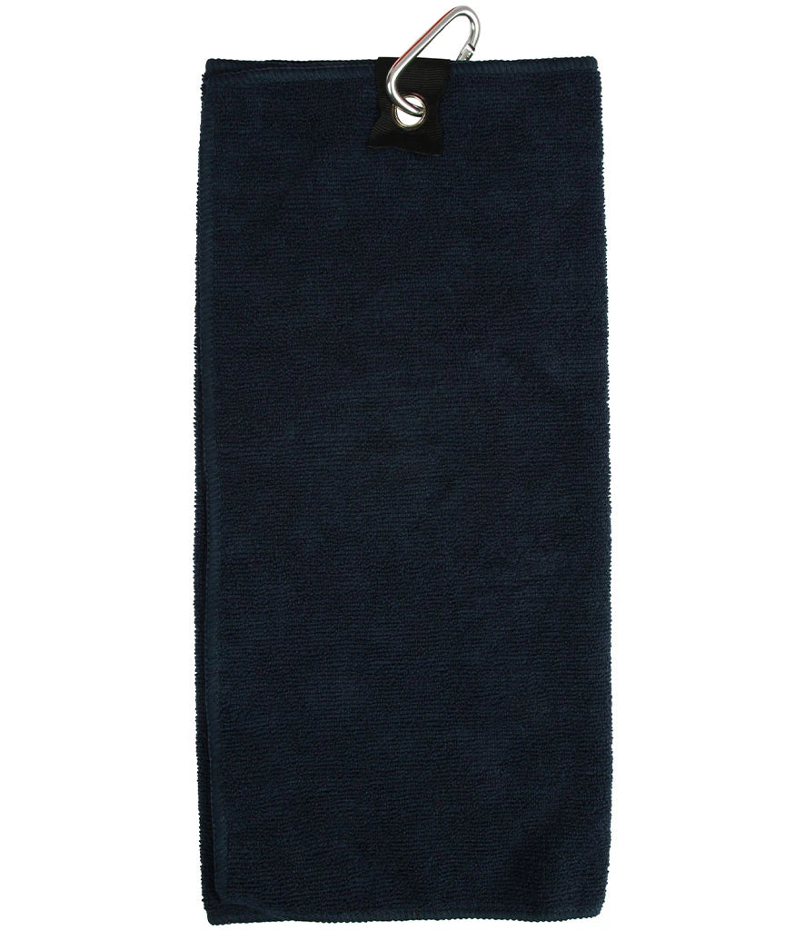 Towel City Microfibre Golf Towel — Navy