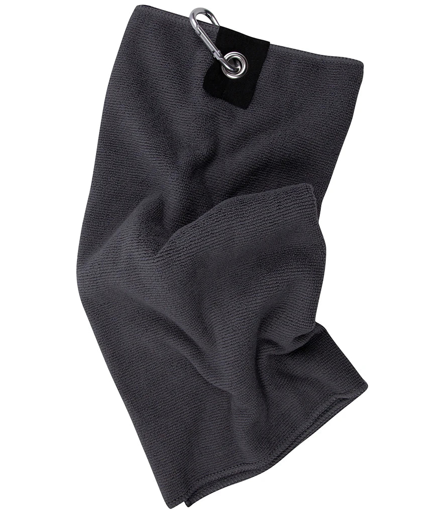 Towel City Microfibre Golf Towel — Steel Grey