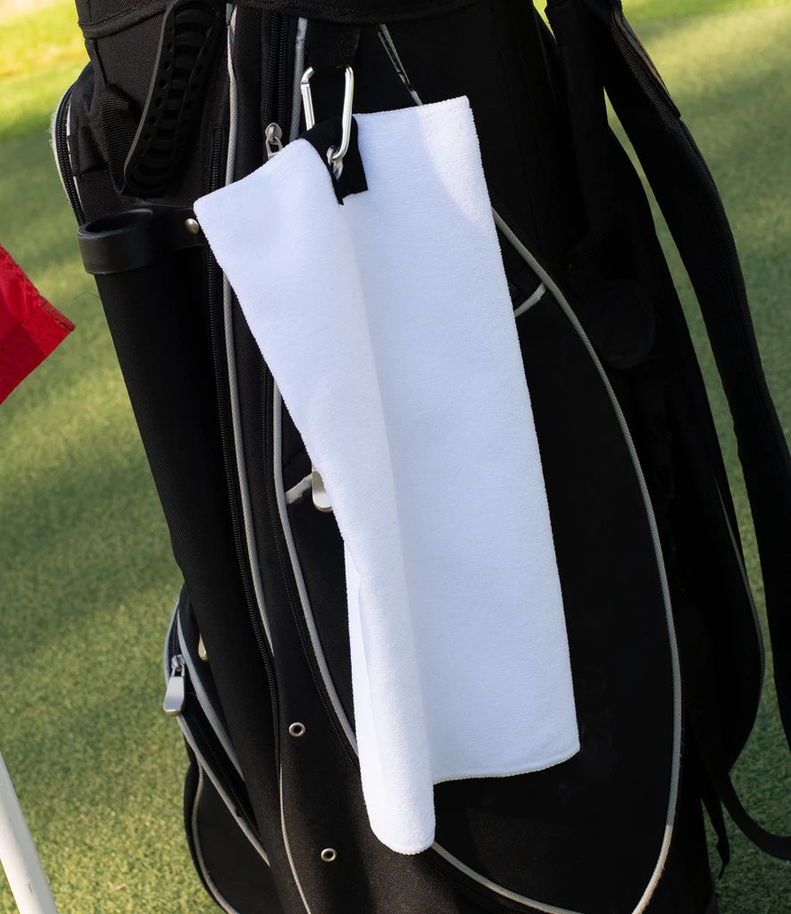 Towel City Microfibre Golf Towel — White