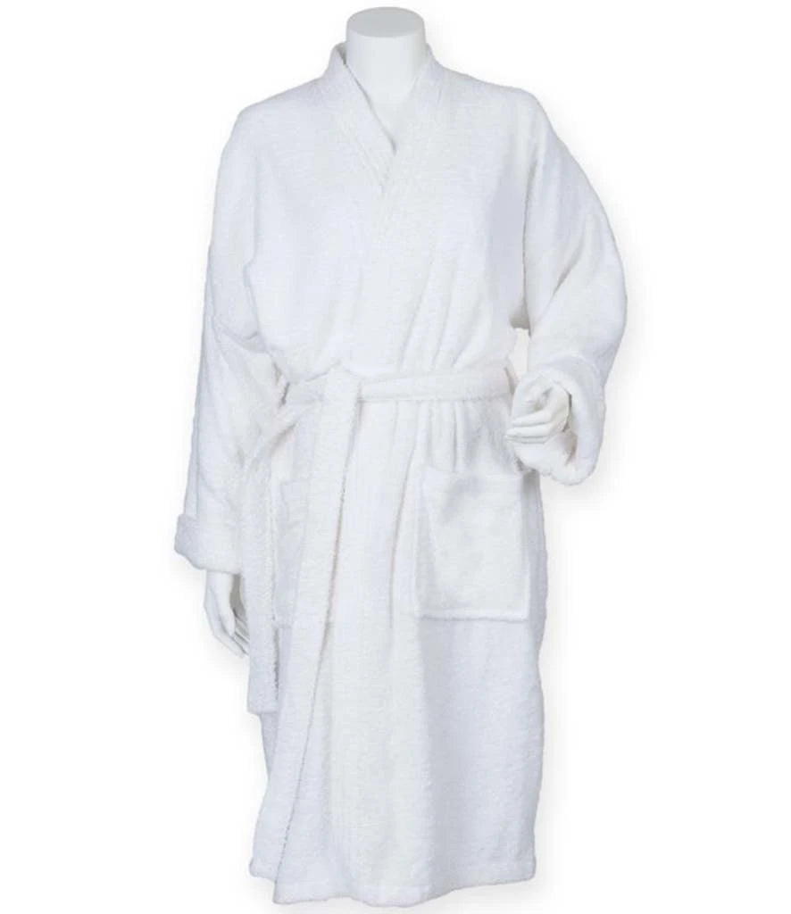 Towel City Kimono Towelling Robe — White