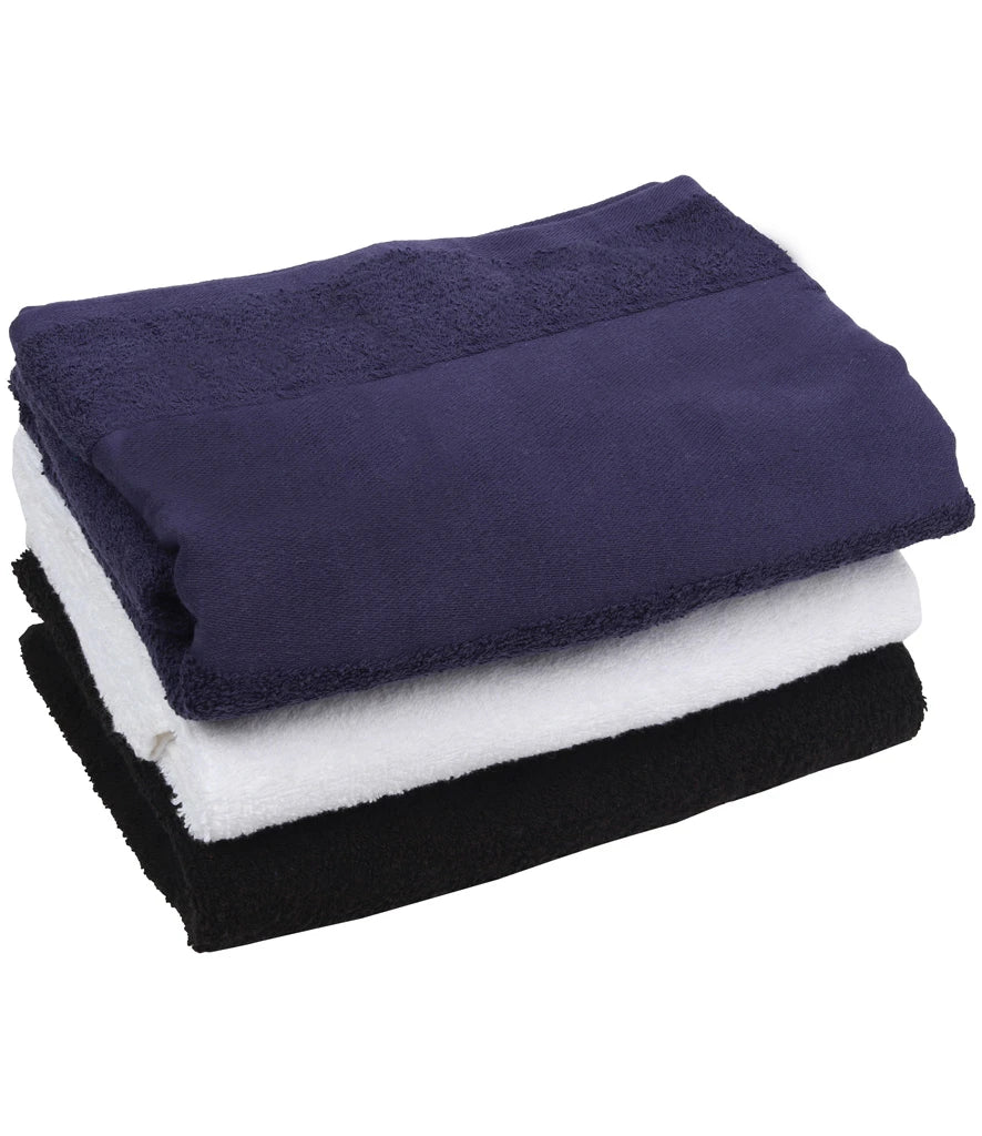Towel City Printable Border Bath Towel — Navy